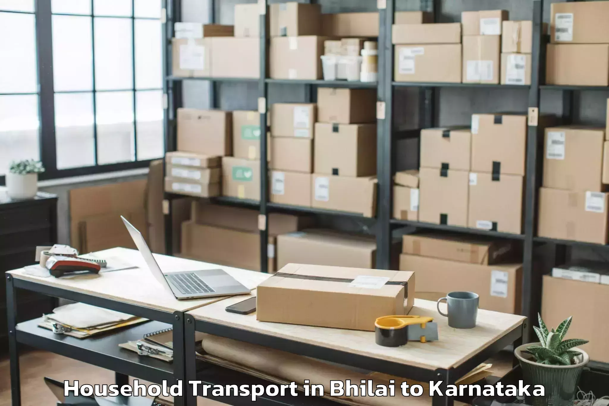 Book Your Bhilai to Karnataka State Akkamahadevi W Household Transport Today